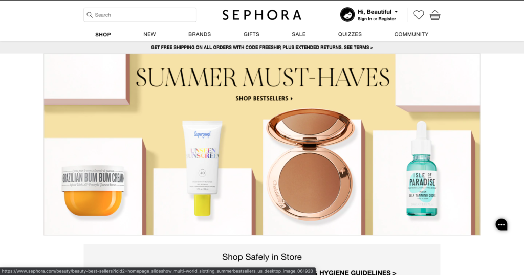 Sephora USA, Inc.「SEPHORA」